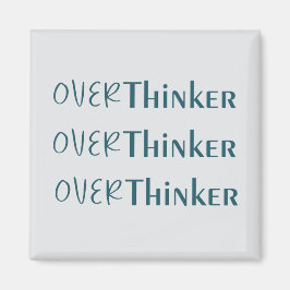 Aimant Introspective Bold Black and Blue Quote Art