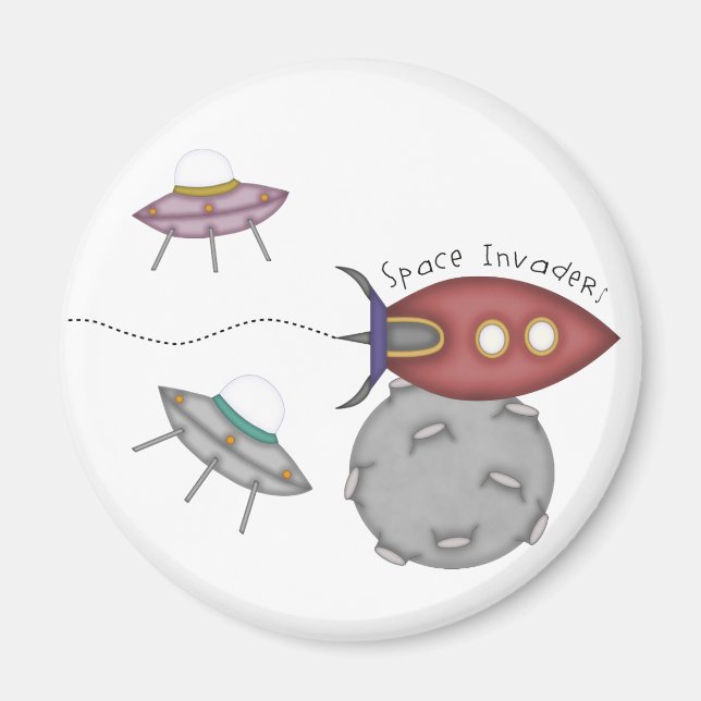 Aimant Invaders d'espace ! (Devant)