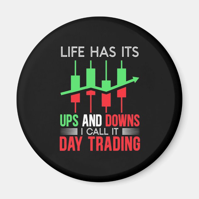 Aimant Investisseur J'Appelle Ça Jour Trading (Devant)
