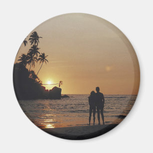 Aimant Invitation au mariage sur la plage