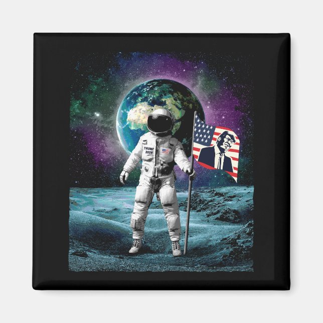 Aimant Invitation des astronautes pour Trump 2024 (Devant)