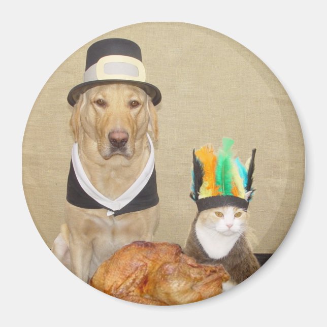 Aimant Invitation un ami pour Thanksgiving (Devant)