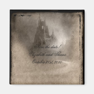 Aimant Invitations gothiques vintage Dark Castle