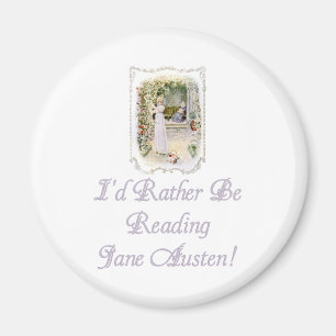 Aimant IRBR Jane Austen ! Magnets, 2 formes, 4 tailles
