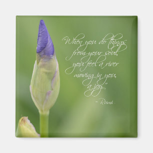 Aimant Iris avec citation