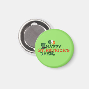 Aimant Irish Boots, Casquette et ballons, St. Patricks Da