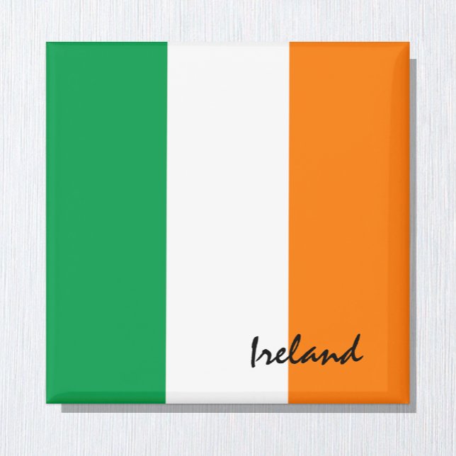Aimant Irish Flag & Irlande Voyage, vacances / sports (Créateur téléchargé)