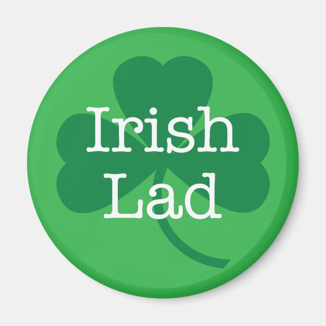 Aimant Irish Lad, Shamrock de la Saint Patrick (Devant)