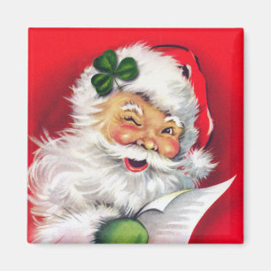 Aimant Irish Père Noël, Irish Christmas, Irlande