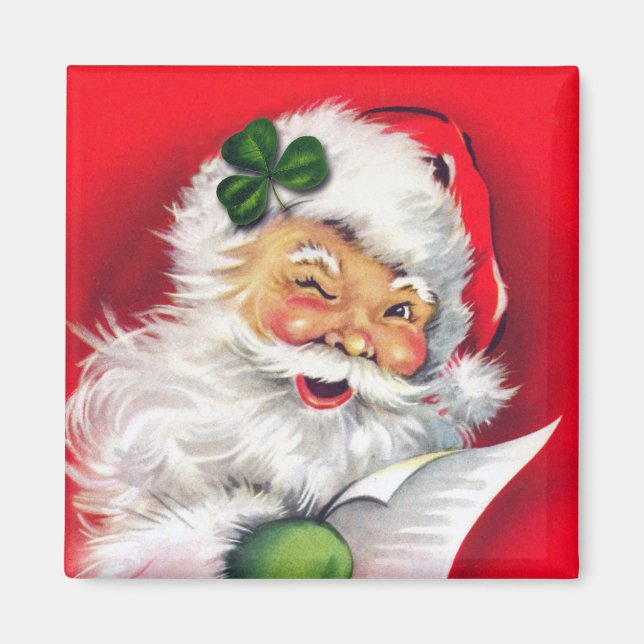Aimant Irish Père Noël, Irish Christmas, Irlande (Devant)