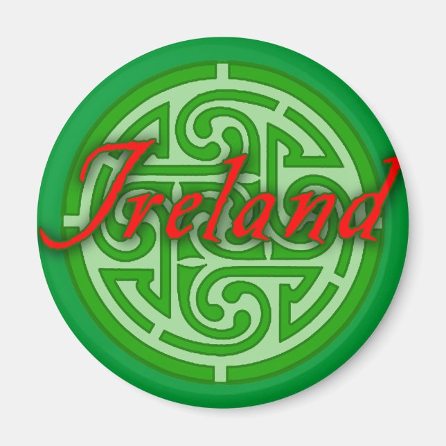 Aimant Irlande avec Cercle celtique (Devant)