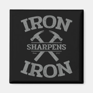 Aimant Iron Aiguise Fer Proverbes 27_17 Gym Workout Homme