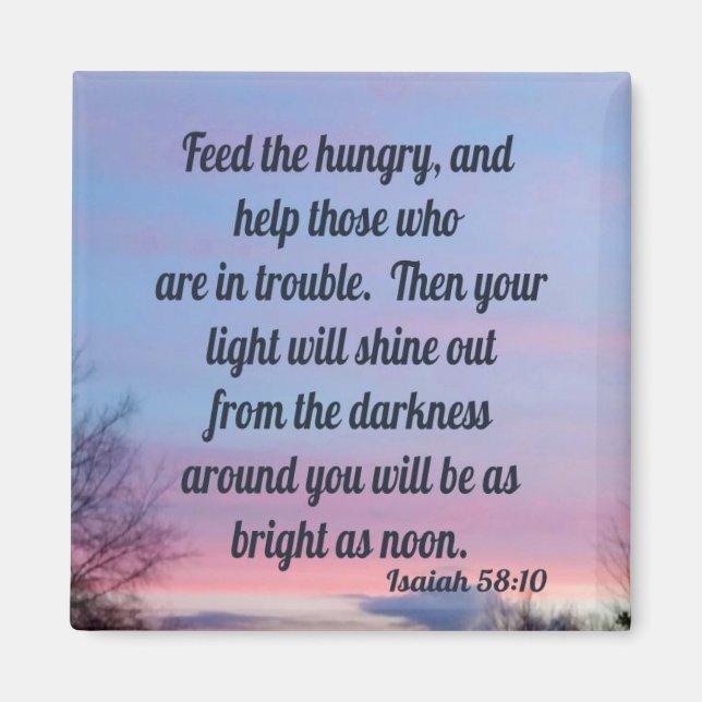 Aimant Isaïe 58:10 (Devant)