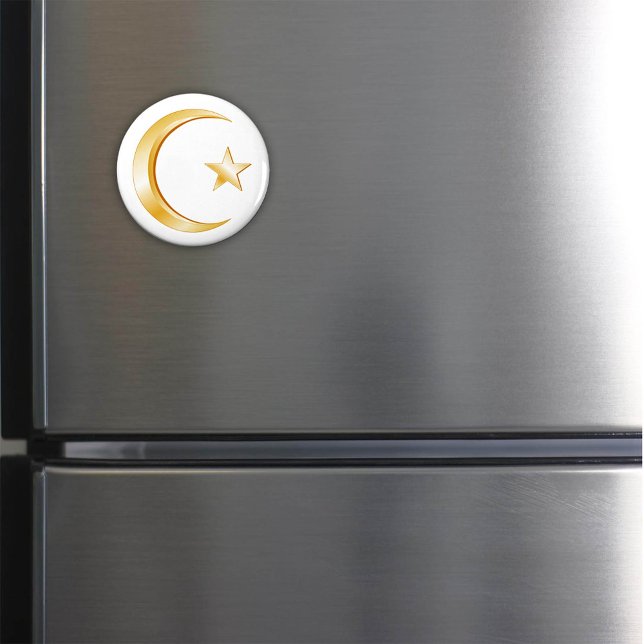 Aimant Islam (Islam Symbol Magnet.
Crescent moon and star, symbol of Islam. )