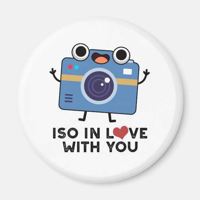 Aimant ISO En amour avec vous amusant jeu de caméra (Devant)