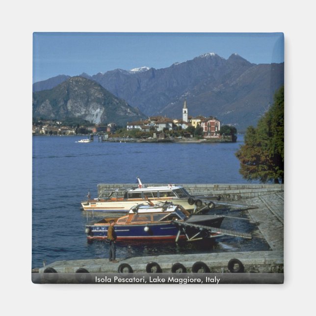 Aimant Isola Pescatori, Lac Majeur, Italie (Devant)