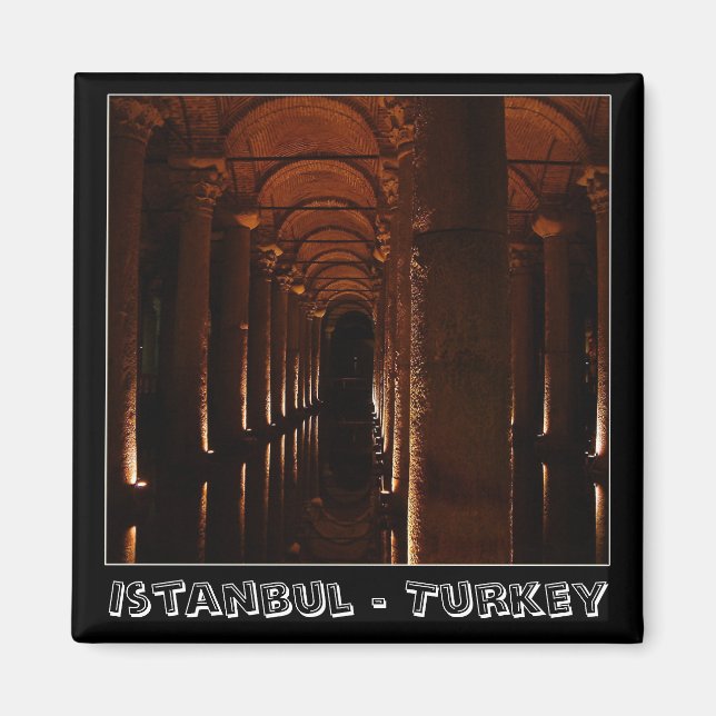 Aimant Istanbul, réservoir d'eau, Turquie (Aimant frigo) (Devant)