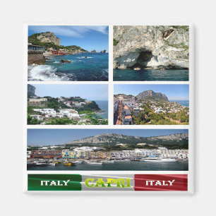 Aimant IT - Italie - Capri - Mosaïque - Collage