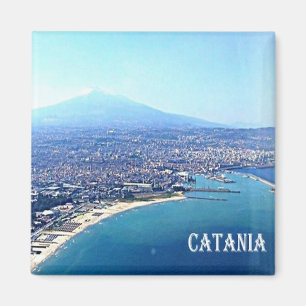 Aimant IT - Sicile - Plage de Catane - Etna