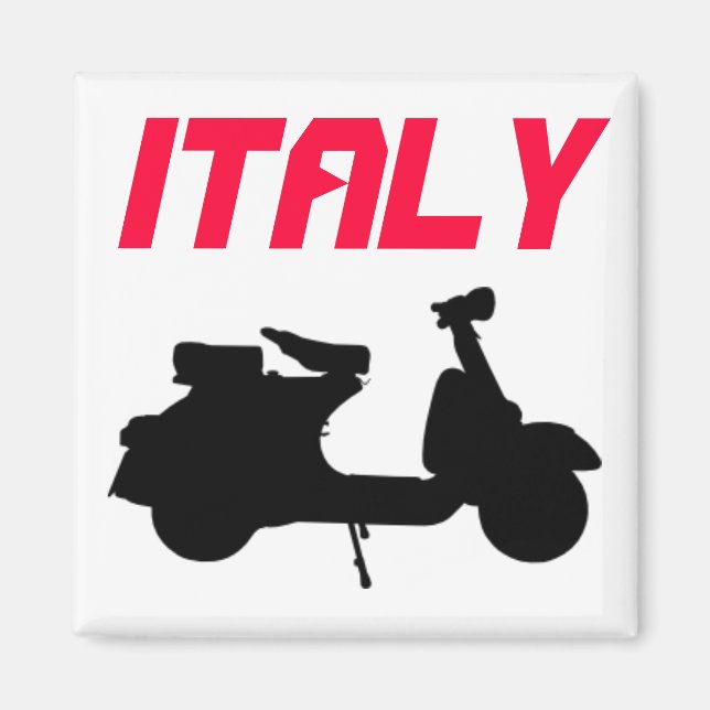 Aimant Italie avec Scooter (Devant)