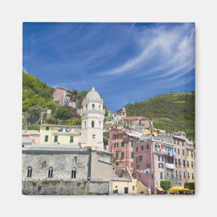 Aimant Italie, Cinque Terre, Vernazza, Port et Église