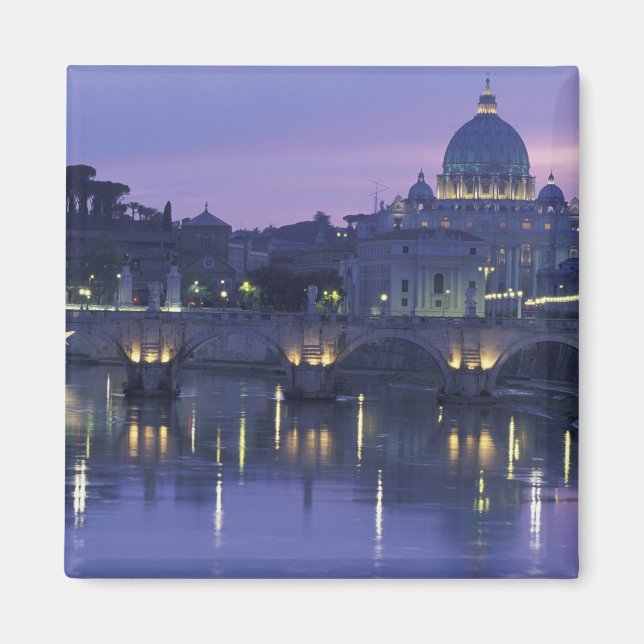 Aimant Italie, Rome Saint Pierre et Ponte Sant Angelo, (Devant)