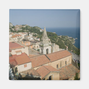 Aimant ITALIE, Sicile, TAORMINE : Vue sur la Piazza IX