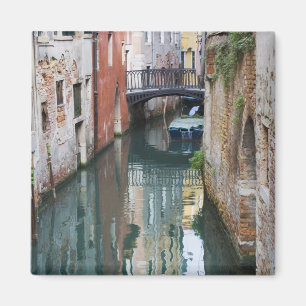 Aimant Italie, Venise, reflets et petit pont de