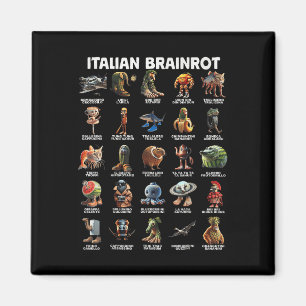 Aimant Italien Cerveau Rot Italien Brainrot Drôle Mèmes T