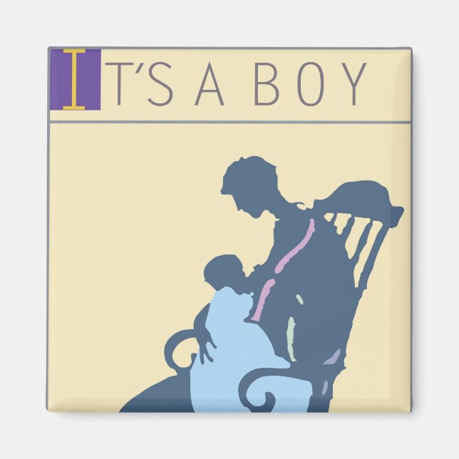 Aimant <It's a Boy>par Steve Collier (Devant)