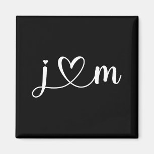 Aimant J Love M Mariée Boyfriend Et Girami J Lettre A