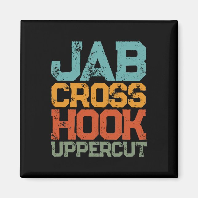 Aimant Jab Cross Hook Uppercut Femmes Et Hommes Shirt Fun (Devant)