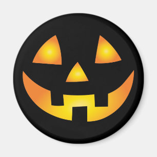 Aimant Jack-o'-lantern Déplaisant Citrouille face Hallowe