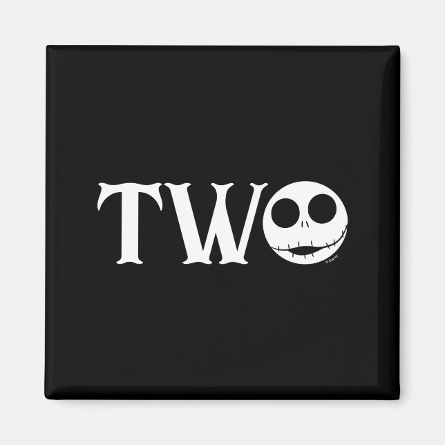 Aimant Jack Skellington First Birthday Two Baby  (Devant)