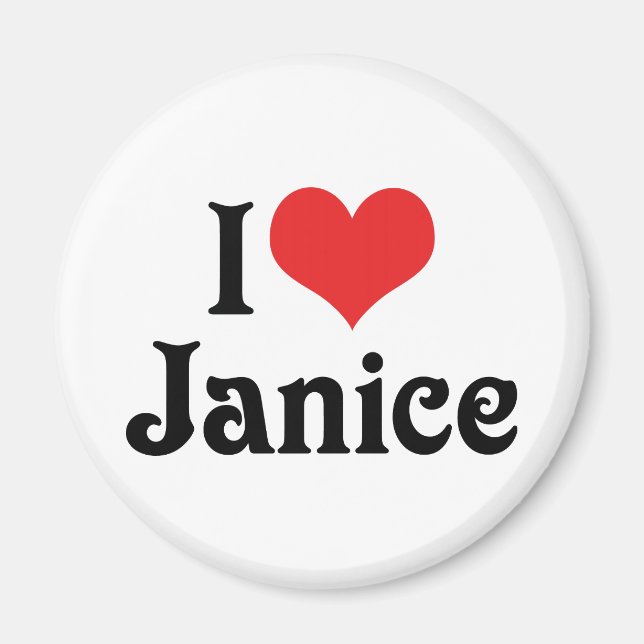 Aimant J'adore Janice (Devant)