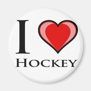 Aimant J'adore le hockey