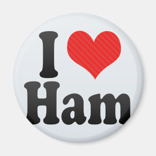 Aimant J'adore le jambon