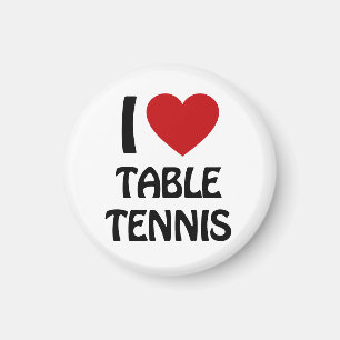 Aimant J'adore le tennis de table