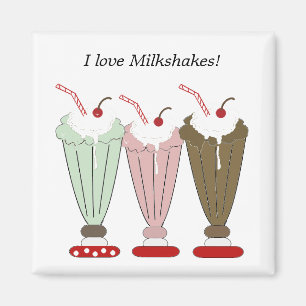 Aimant J'adore les milkshakes