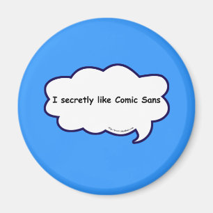 Aimant J'adore secrètement la bande dessinée sans !