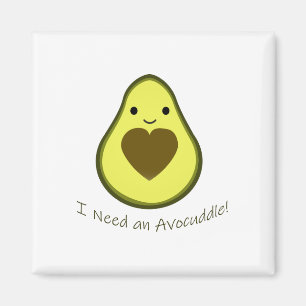 Aimant J'ai besoin d'un avocat Cute Kawaii Avocado
