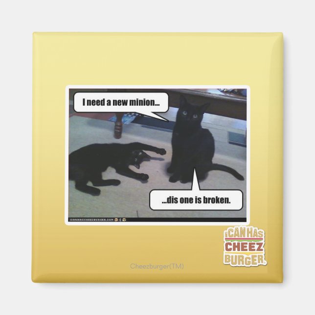 Aimant J'ai besoin d'un nouveau minion (Devant)