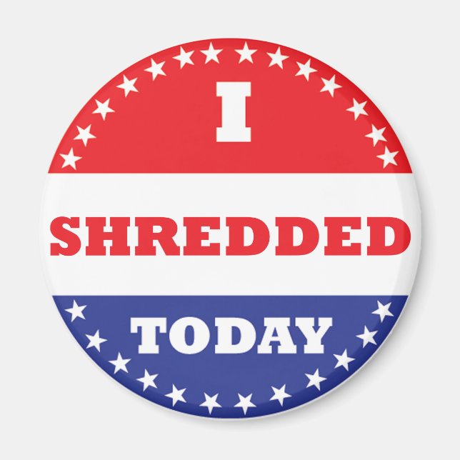 Aimant J'ai déchiré aujourd'hui (Devant)