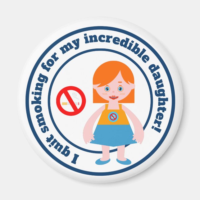 Aimant J'ai démissionné pour ma fille (Devant)