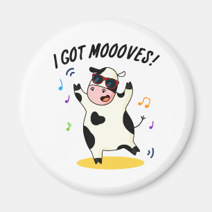 Aimant J'Ai Des Mooos Drôle Dansant Pun De Vache