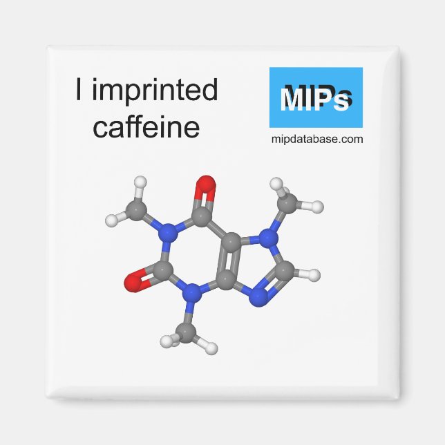 Aimant J'ai imprimé la boule magnétique de la caféine et  (Devant)