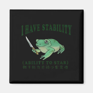 Aimant J'Ai La Stabilité De Stab Funny Frog Japane
