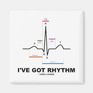 Aimant J'ai le rythme (ECG - le battement de coeur d'ECG)