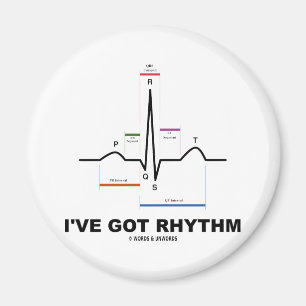 Aimant J'ai le rythme (ECG - le battement de coeur d'ECG)
