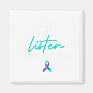 Aimant J'ai le temps d'écouter Prévention du suicide et s